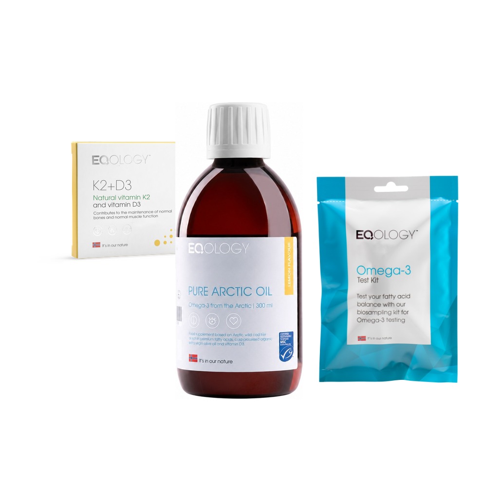 Eqology Vitamine K2/D3 met Omega-3 en bloedtest