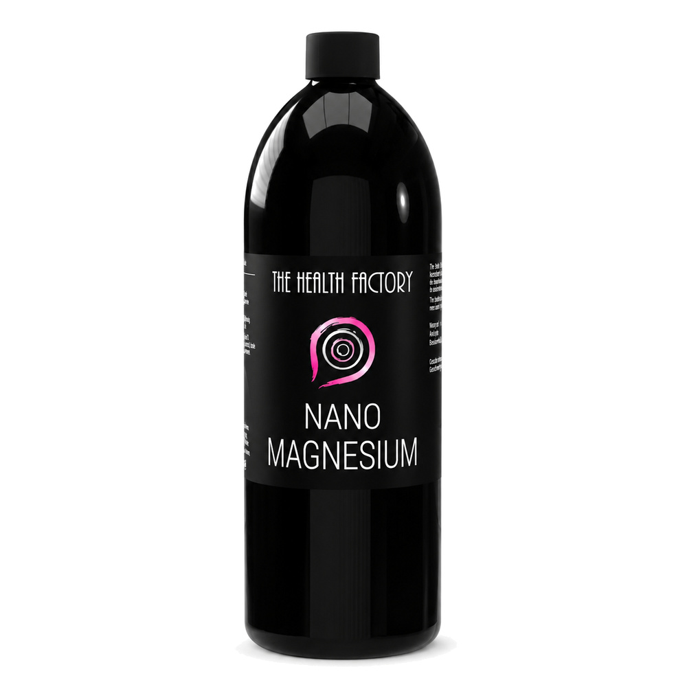 The Health Factory Nano Magnesium in donkere glazen fles